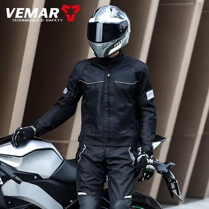 Vemar-Manteau de moto en maille respirante pour homme