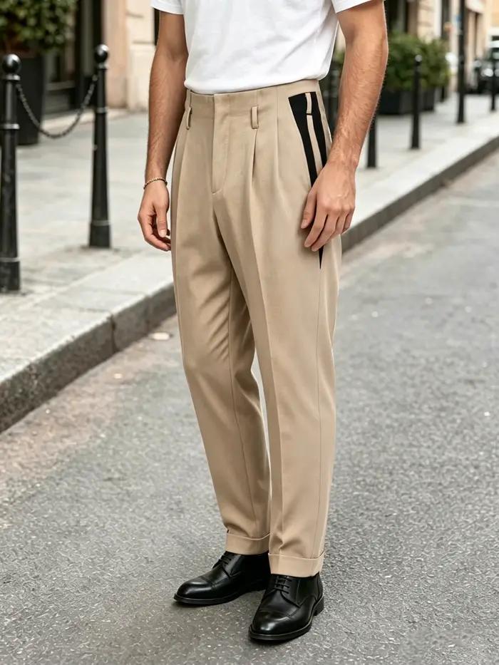 Pantalon de bureau élégant pour homme