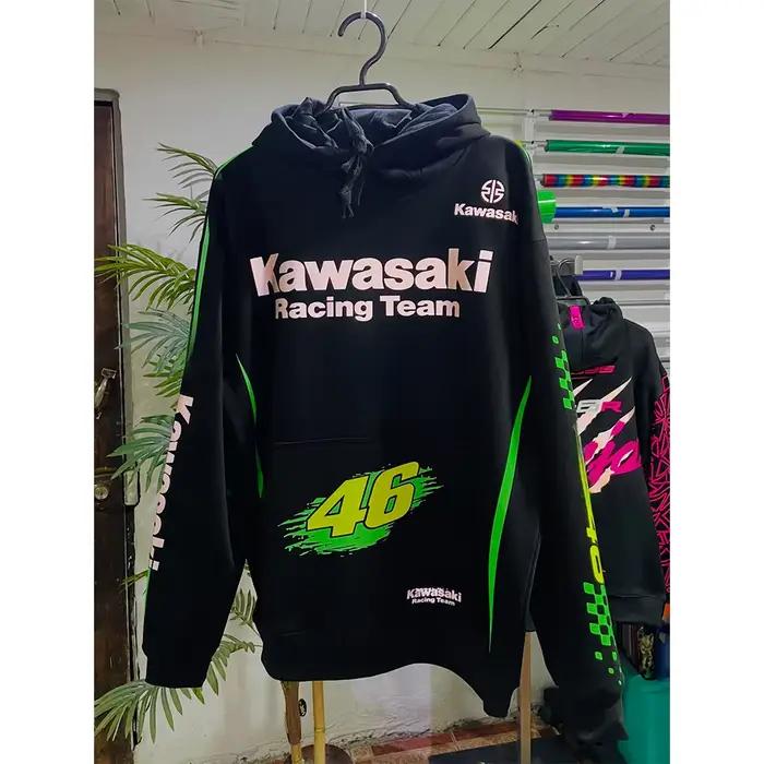 Kawasaki Racing 46 Nouveaux sweats à capuche de moto pour hommes et femmes