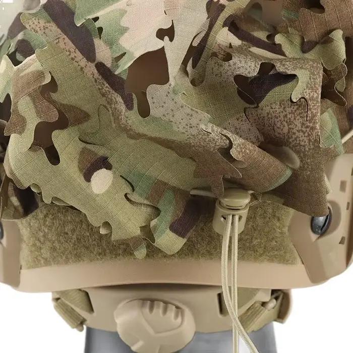 Housse de casque tactique en tissu camouflage - Accessoires