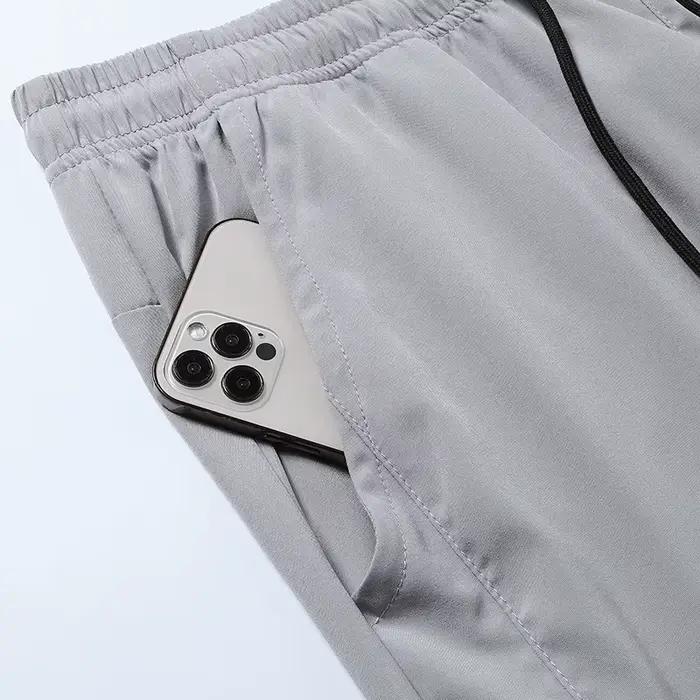 CHRLCK hommes pantalons de course Jogging décontracté été mince