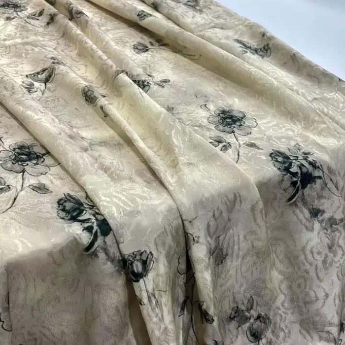 Abricot May-Jacquard imprimé vêtements tissus haute qualité Textile robes couture bricolage matériaux de créateur printemps été