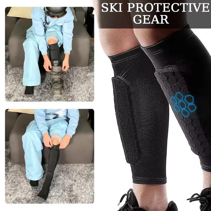 Paire de manchons de protège-tibia de ski