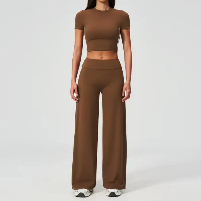 Ensemble de sport 2 pièces pour femme : survêtement de gym