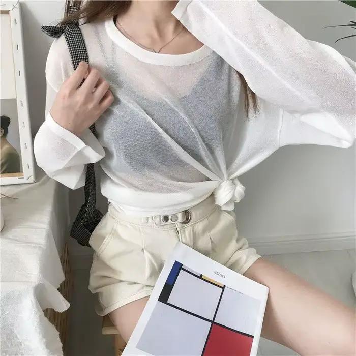 T-shirts transparents pour femmes