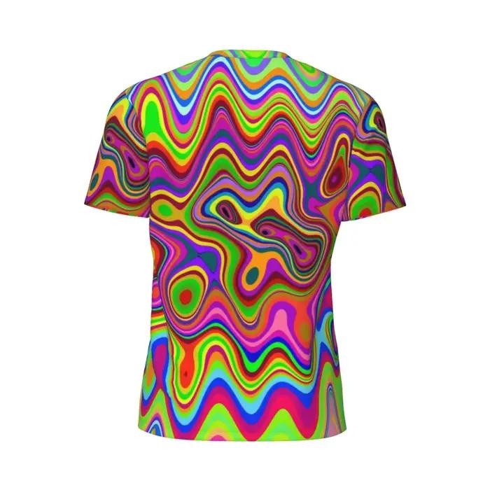 Vêtements de sport T-Shirt pour Couple psychédélique Pop Art t-shirts populaire liquide tourbillon impression été