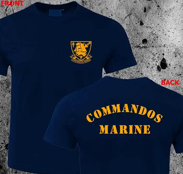 T-shirt marin des commandes de contre-terroristes des forces d'opérations spéciales françaises
