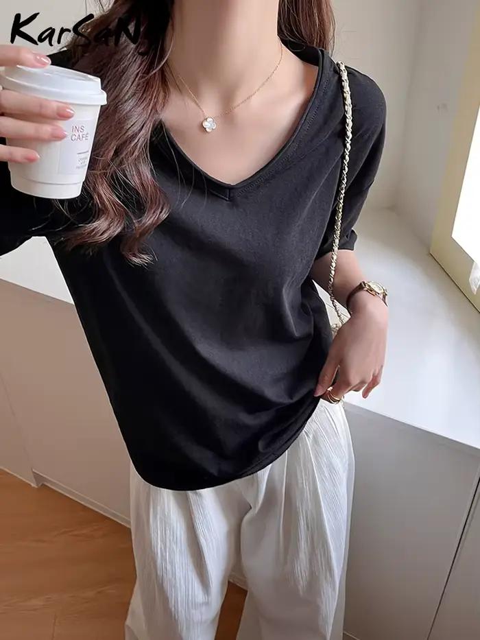 T-shirts amples en coton pour femmes