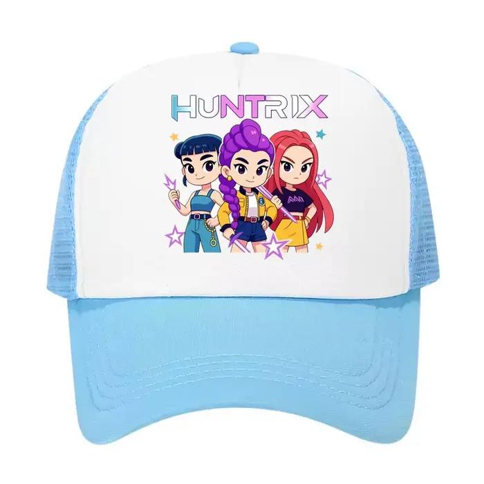 Casquette de baseball unisexe réglable en maille imprimée KPOP Demon Hunters