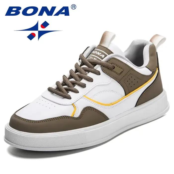 BONA nouveaux créateurs chaussures décontractées baskets à la mode hommes