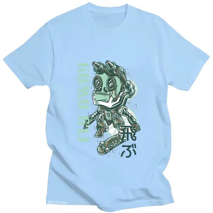 T-shirt Gothique à Manches Courtes avec Impression Graphique