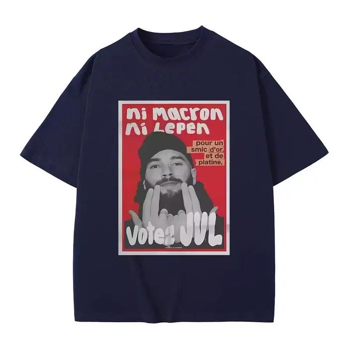 T-shirt graphique JUL, rappeur français, pour hommes et femmes, tendance hip-hop, t-shirt pour homme, printemps-été 2026, décontracté, en coton, manches courtes