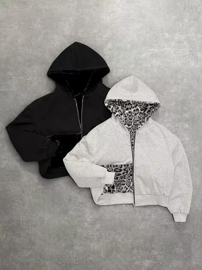 Sweat à capuche KYTFLLY ample et confortable pour femmes, streetwear, printemps été, polyester élasthanne, fermeture éclair, occasion sportive et mode