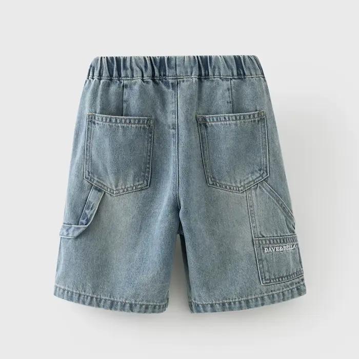 Shorts en jean à jambes larges pour garçons Dave Bella