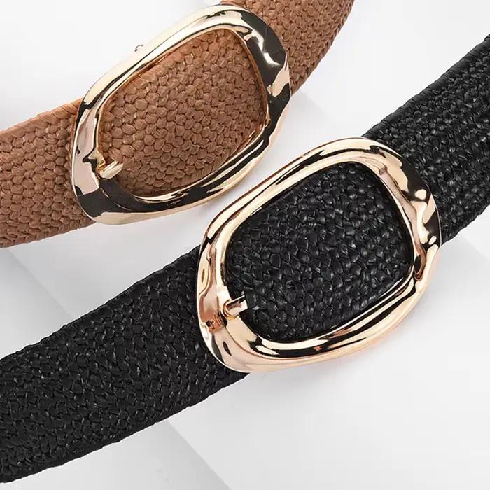 Ceinture Bohème Femme Design Simple Accessoires Polyester Métal Boucle Ardillon Rétro Gothique