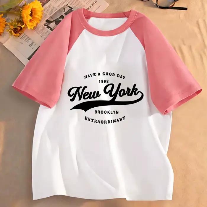 T-shirt rétro Brooklyn New York imprimé