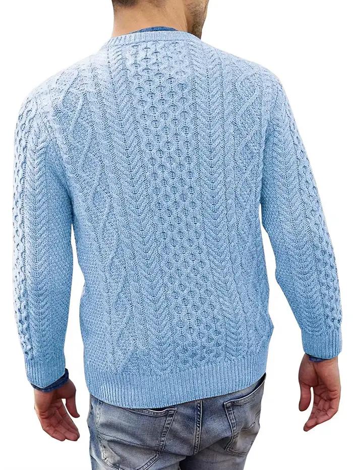 Pull rose pour hommes, couleur Pure