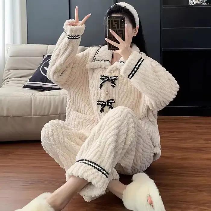 Pyjama d'automne et d'hiver pour femmes