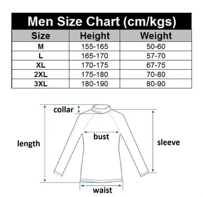 Rashguard pour hommes en nylon et Lycra, UPF50+ pour protection solaire, anti-UV, séchage rapide, adapté à la natation, surf, kitesurf, windsurf et plongée