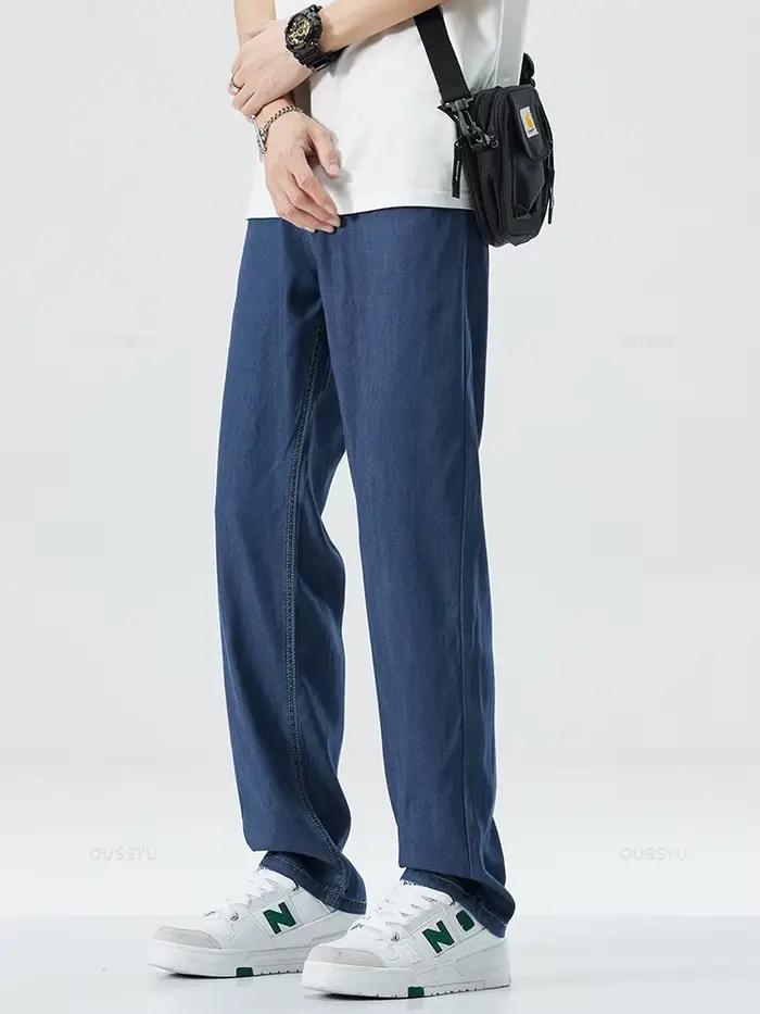 Jeans pour hommes en tissu Lyocell