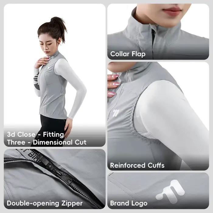 WEST BIKING – gilet de cyclisme coupe-vent pour femmes