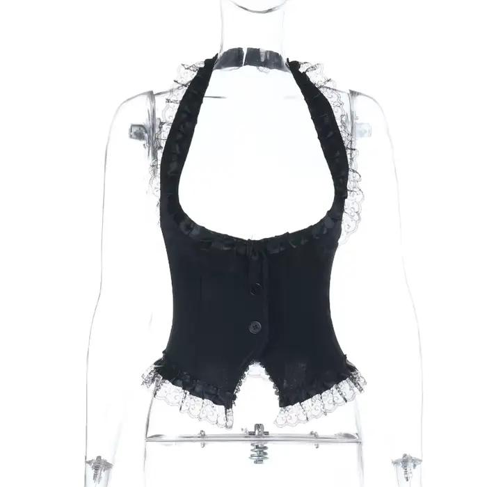 Haut Corset Vintage en dentelle pour femmes