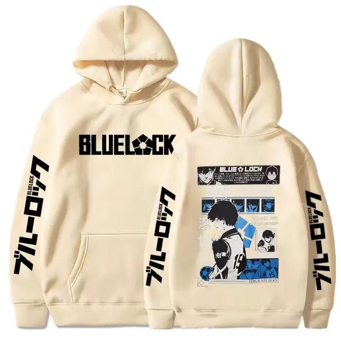 Sweat-shirt à capuche imprimé Blue Lock Anime 2026 pour homme – Pull décontracté pour homme