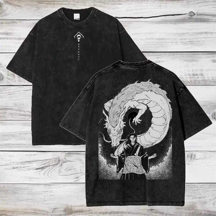 T-shirt homme Gojo Satoru en coton décontracté pour l'été, col rond, imprimé, léger et respirant, idéal pour le jogging et les sorties décontractées