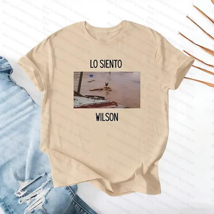T-shirt Lo Siento Wilson, T-shirt Meme Wilson Chicken, T-shirt Flooding Chicken, Chemises pour hommes, T-shirts pour femmes, Hauts décontractés et tendance
