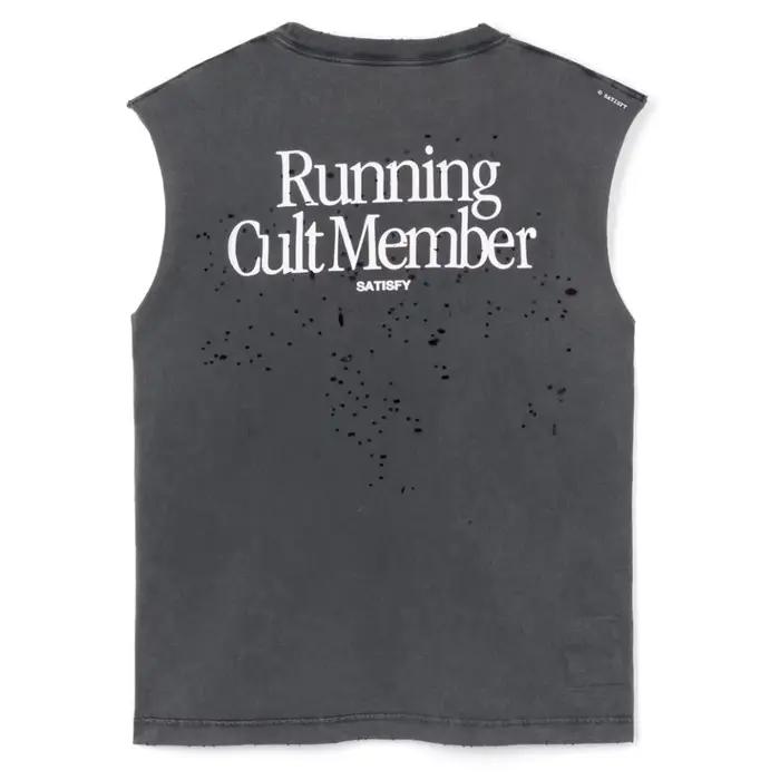 Satisfy Running Sports Vest T-shirt ample et décontracté en coton