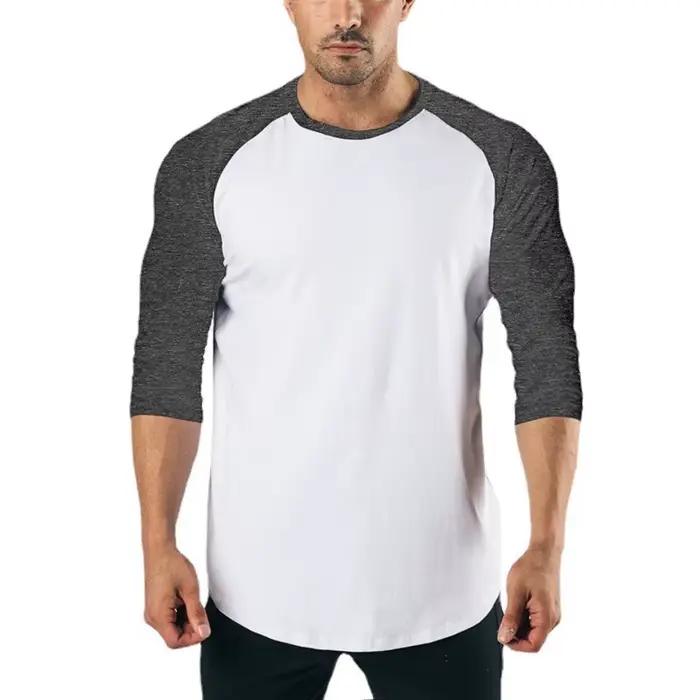 Chemise de sport à manches trois quarts pour hommes
