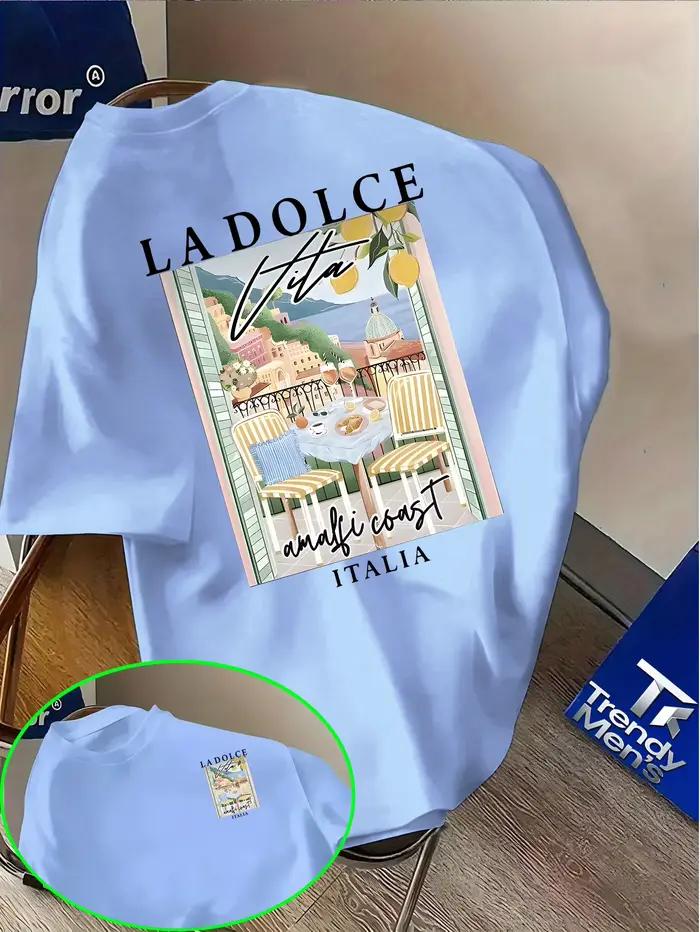 T-shirt pour homme avec l'élément classique « LA DOLCE VITA »