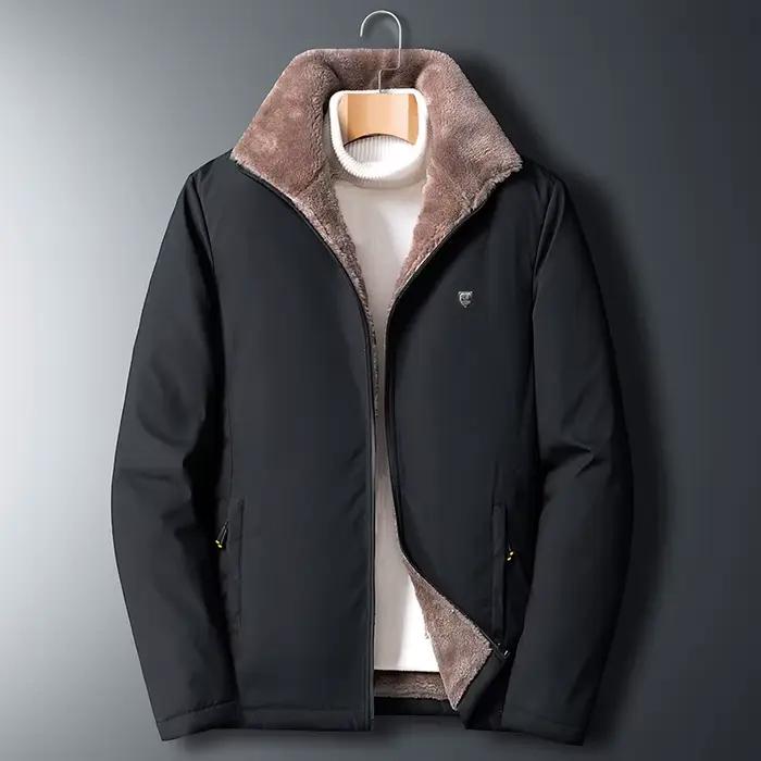 Hommes 2025 hiver coupe-vent chaud épais polaire veste