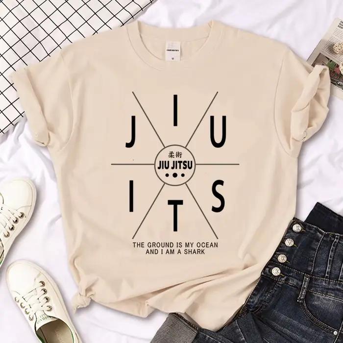 Jiu Jitsu t-shirts femmes streetwear t-shirts femme drôle vêtements graphiques