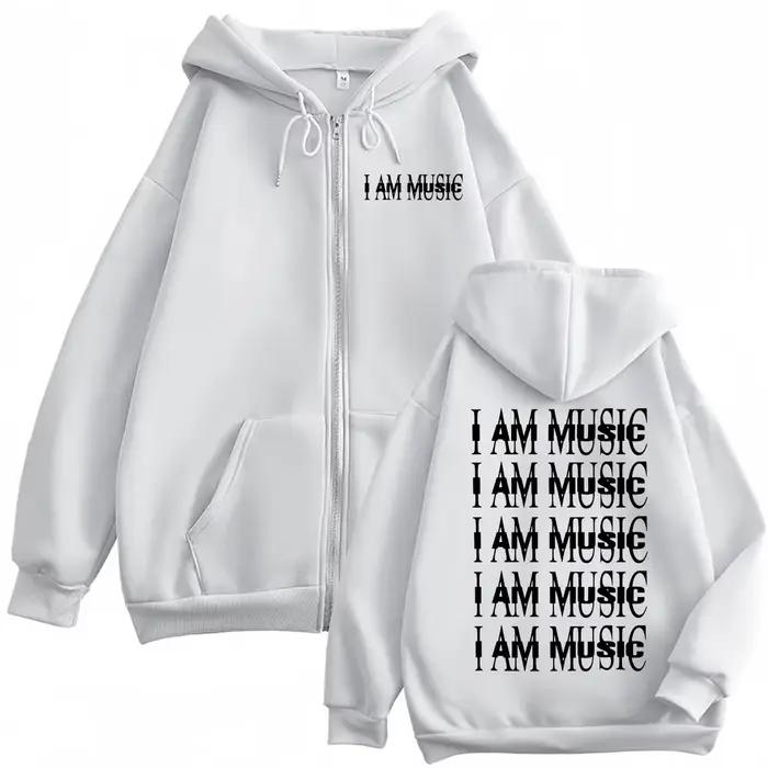 Rappeur Playboi Carti I AM MUSIC sweat à capuche zippé hommes femmes vêtements mode Hip Hop sweats