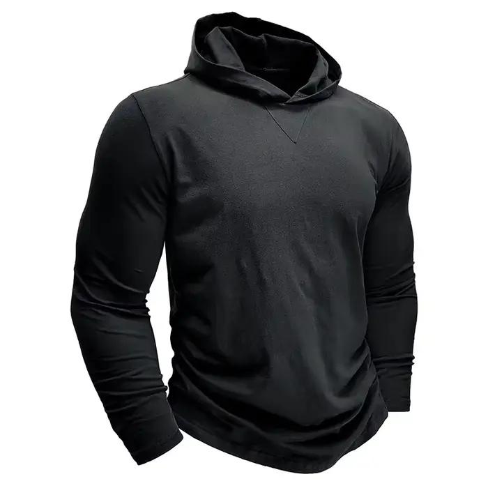 T-shirt à capuche à manches longues pour homme