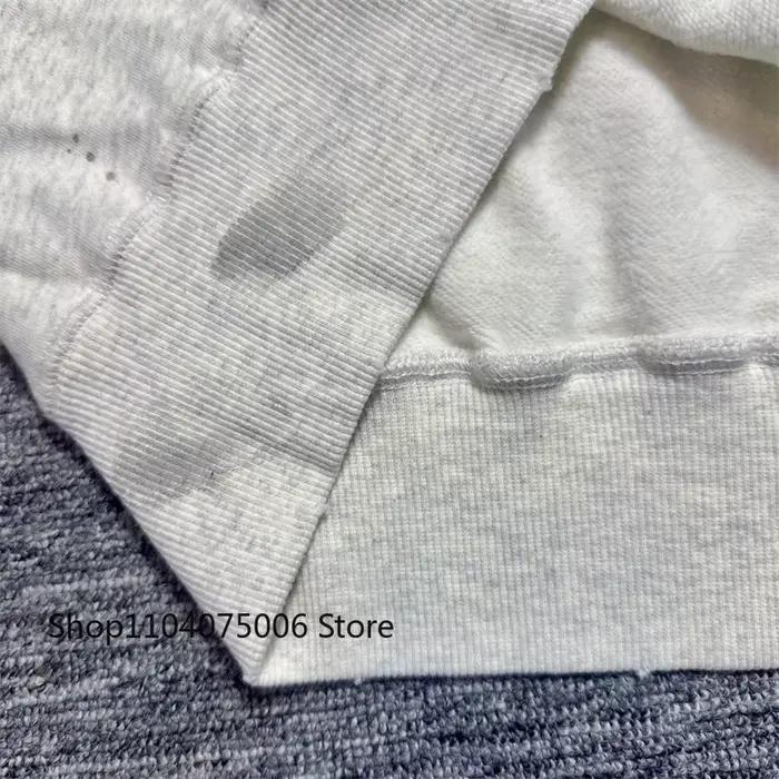 Saint hommes col rond sweat décontracté ample chaud pull à capuche vêtements de sport