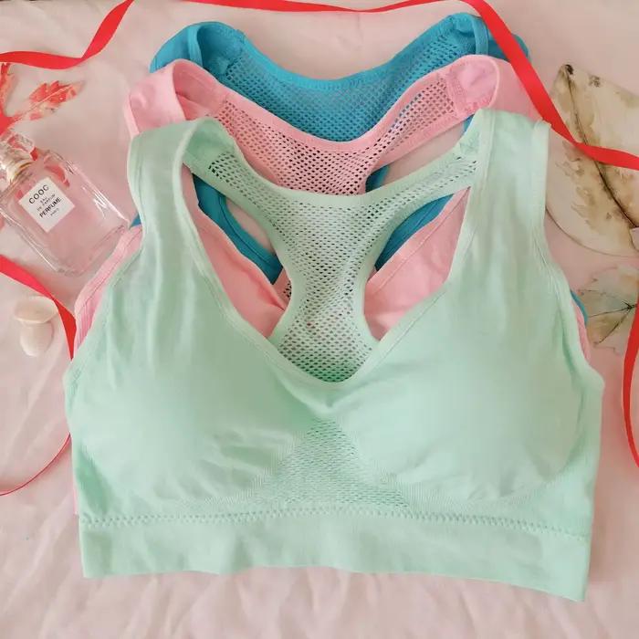 Femmes respirant absorber la sueur soutien-gorge de sport antichoc rembourré salle