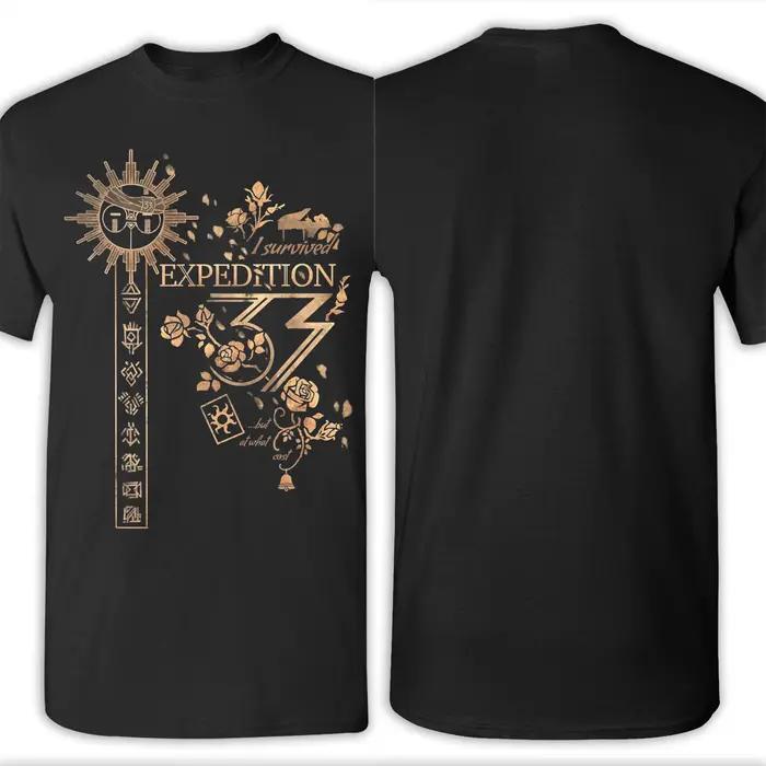 Je survécu Clair Obscur Expedition 33 T-Shirts pour hommes nouveauté coton t-shirt à manches courtes T-Shirts graphique imprimé vêtements