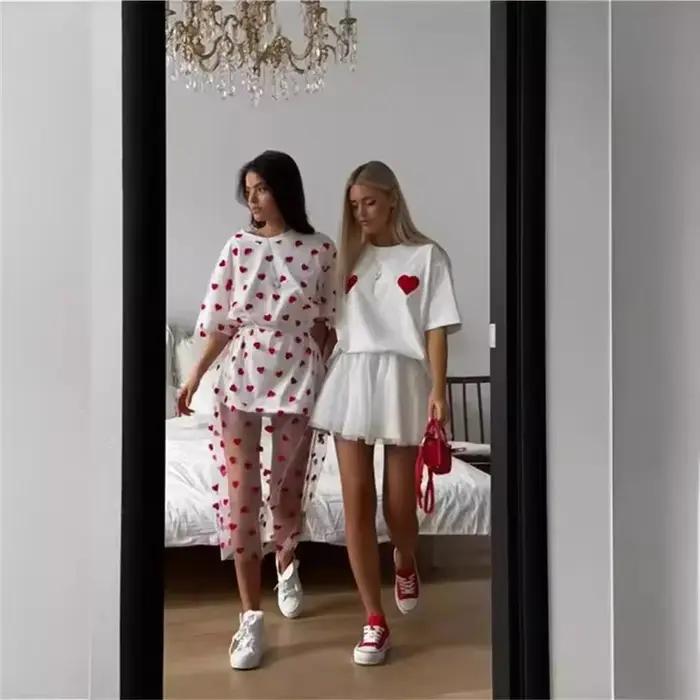 T-Shirt en coton à manches courtes pour femmes