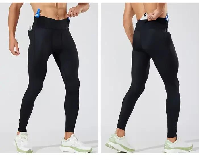 Hommes sport course pantalons de survêtement Invisible entrejambe ouvert sexe en plein air séchage rapide pantalon