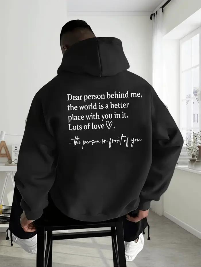 Nouveau sweat-shirt à capuche personnalisé avec impression de lettres