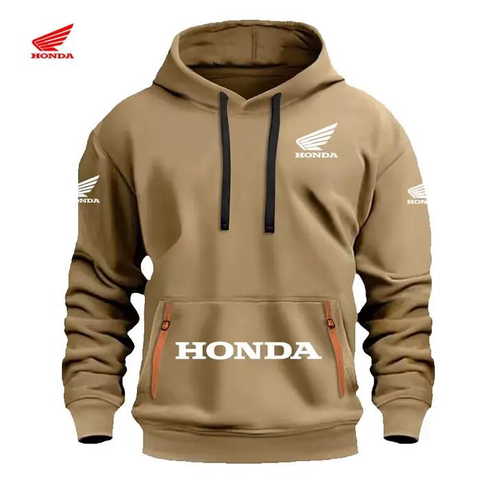 Sweat-shirt ample à fermeture éclair Honda
