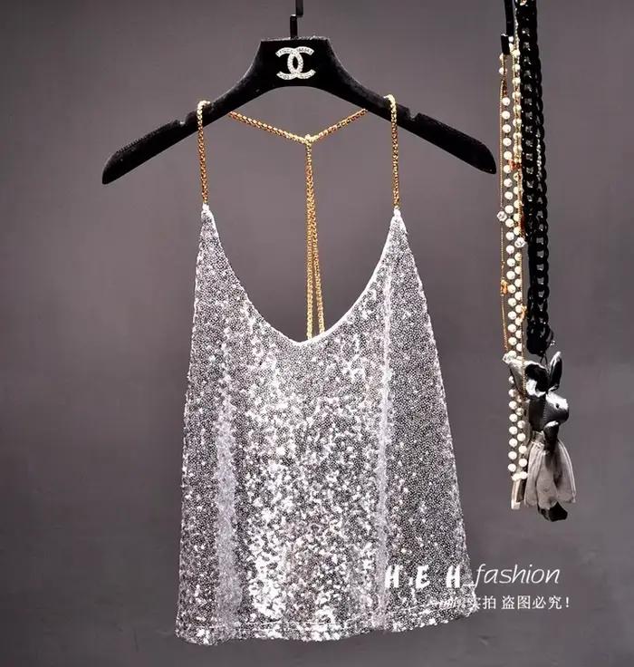 Gilet à ceinture Condole à paillettes