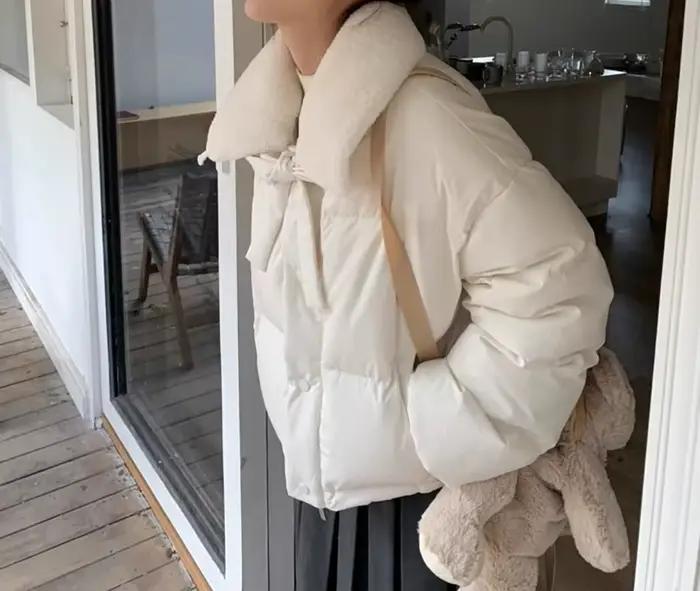 Veste en coton blanc pour femmes