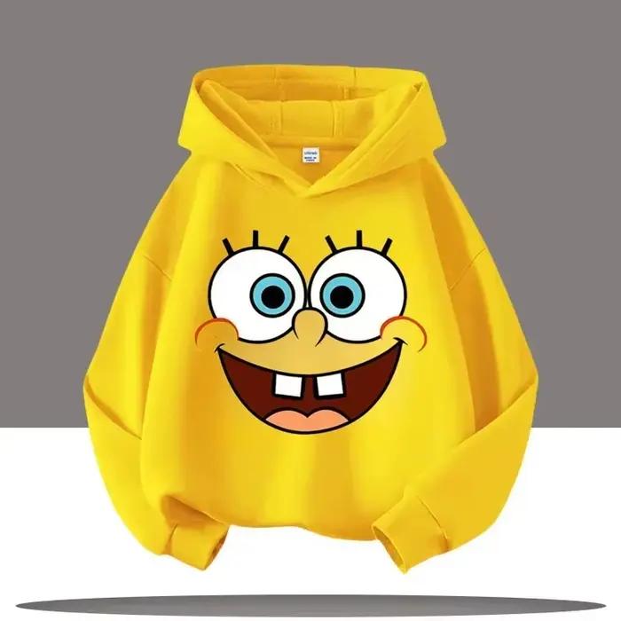 Sweat-shirt à capuche Bob l'éponge pour hommes et femmes