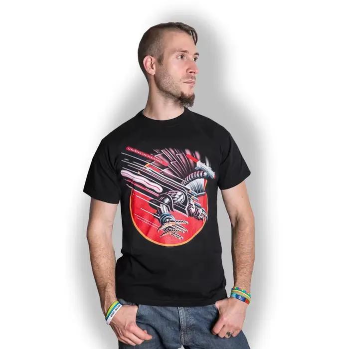 T-shirt en coton graphique Judas Priest unisexe