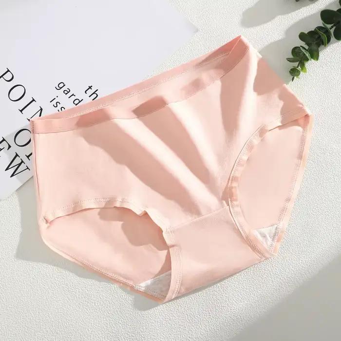 Lot de 4 culottes sans couture en coton pour femme