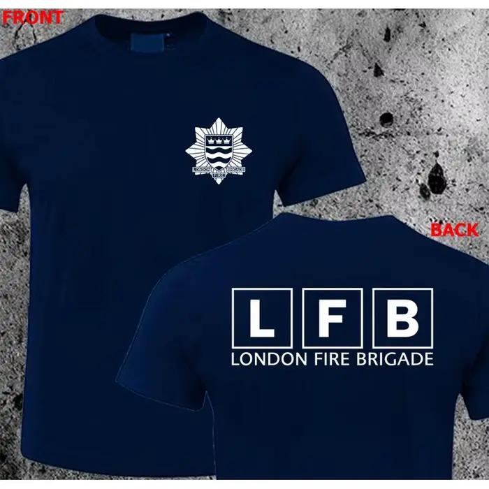 T-shirt de pompier de londres, brigade de pompiers LFB, royaume-uni