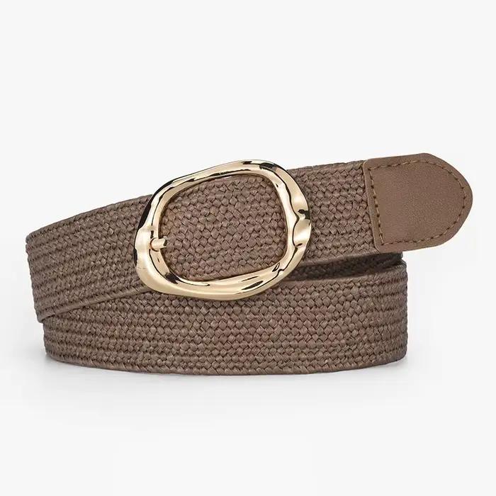 Ceinture Bohème Femme Design Simple Accessoires Polyester Métal Boucle Ardillon Rétro Gothique